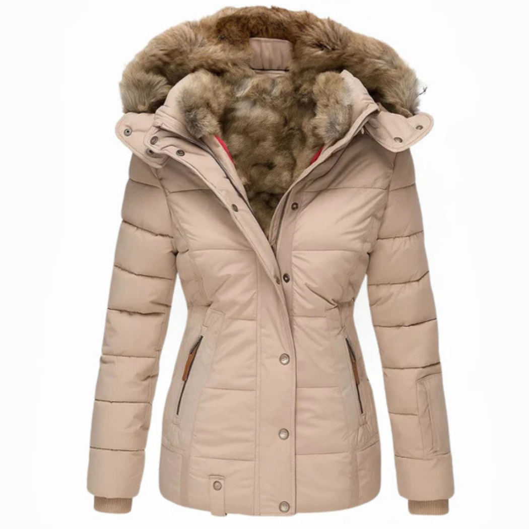 ANNA — LE MANTEAU D’HIVER DOUX & ÉLÉGANT AVEC DOUBLURE EN FOURRURE