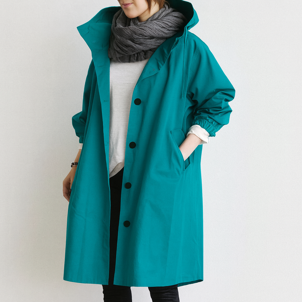 Trench Décontracté à Capuche