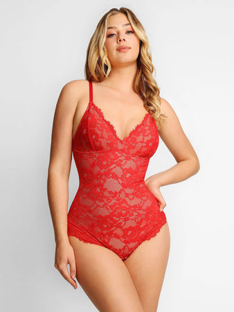 | Sculpting bodysuit with lace