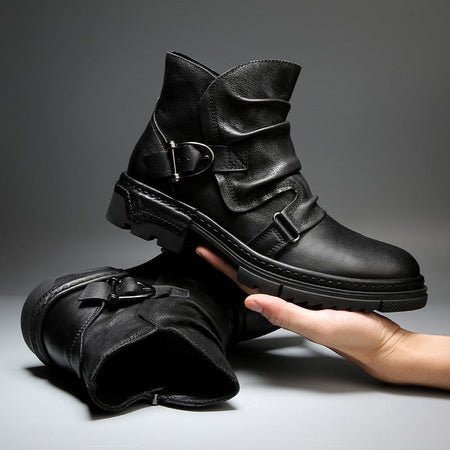 Austen™ | Leather Biker Boots