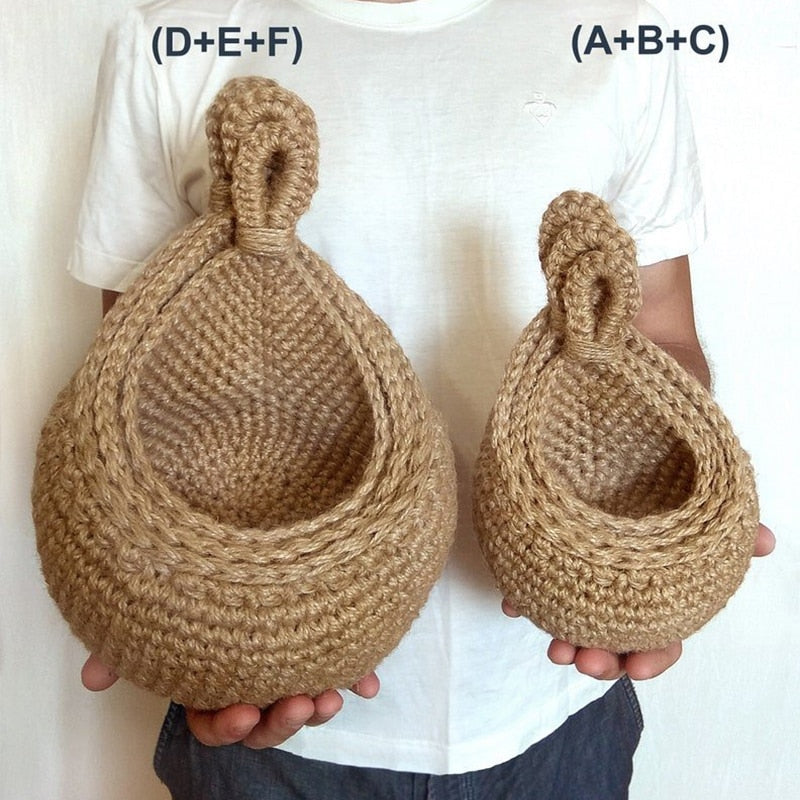 EcoNest™ | Hanging Wicker Basket