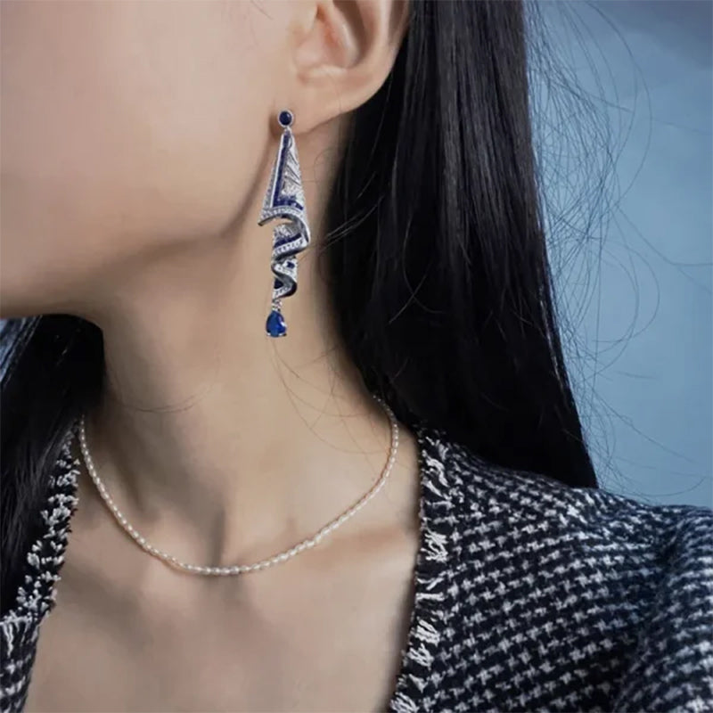 GemAura™ | Vintage Silver Earrings