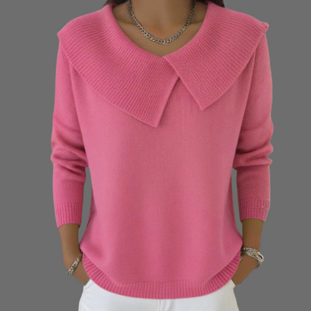 MILA | PULL TRICOTÉ COL ÉLÉGANCESOFT